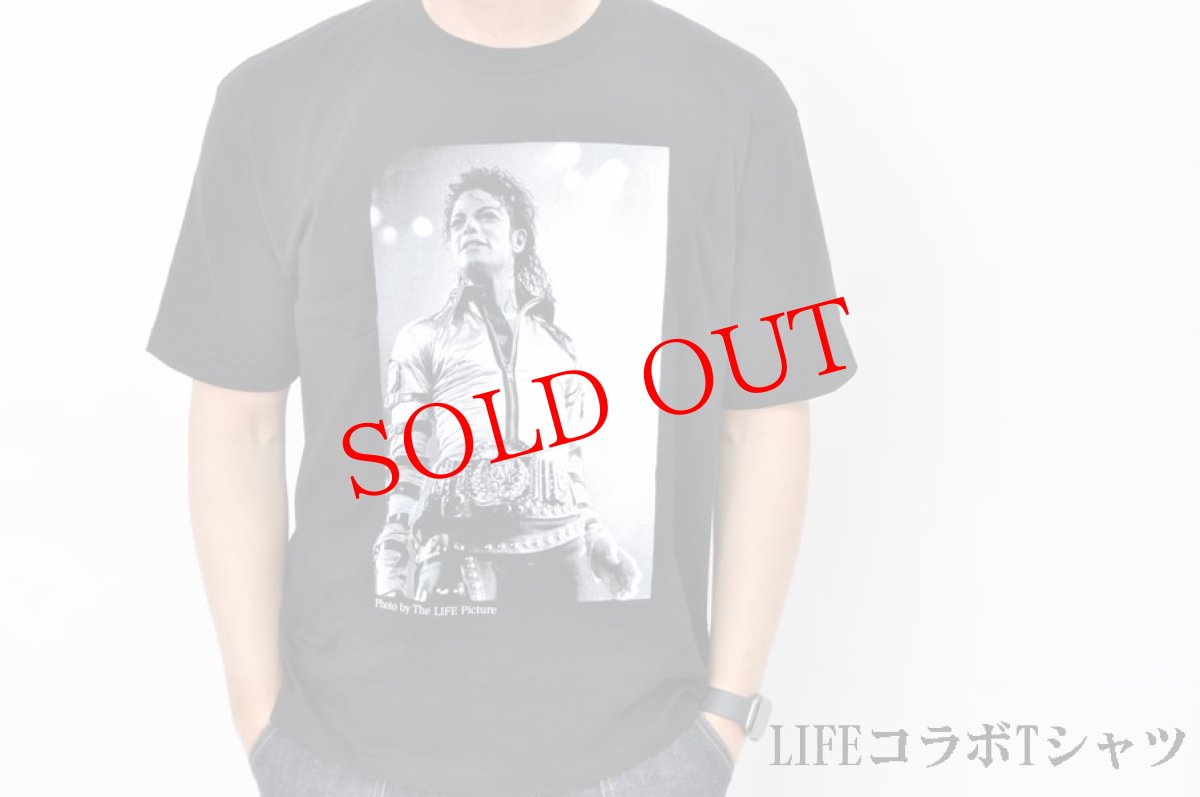 画像1: LIFEコラボTシャツ　Michael Jackson（マイケルジャクソン） B メンズ　人気　通販　バンドT (1)