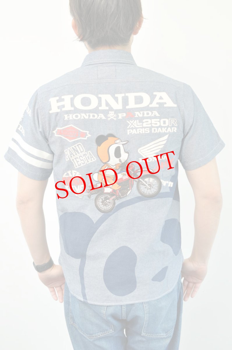 画像1: PANDIESTA JAPAN　SB Honda Pandiesta XL250R S/S シャンブレーシャツ　メンズ　人気　通販 (1)