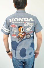 画像1: PANDIESTA JAPAN　SB Honda Pandiesta XL250R S/S シャンブレーシャツ　メンズ　人気　通販 (1)