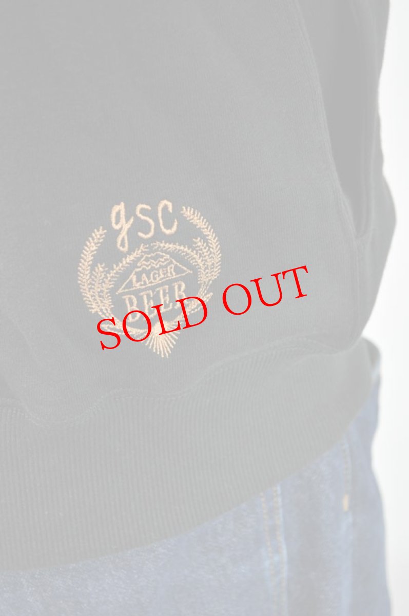 画像7: go slow caravan 空紡糸裏毛 猫と麦酒クルースウェット メンズ レディース 人気 通販 (7)