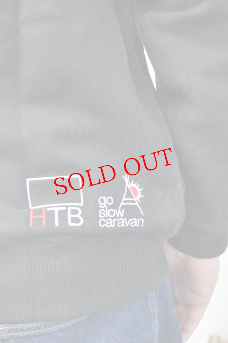 画像8: go slow caravan(ゴースローキャラバン) 空紡糸裏毛 onちゃんクマ プルパーカー ブラック メンズ 人気 通販 (8)