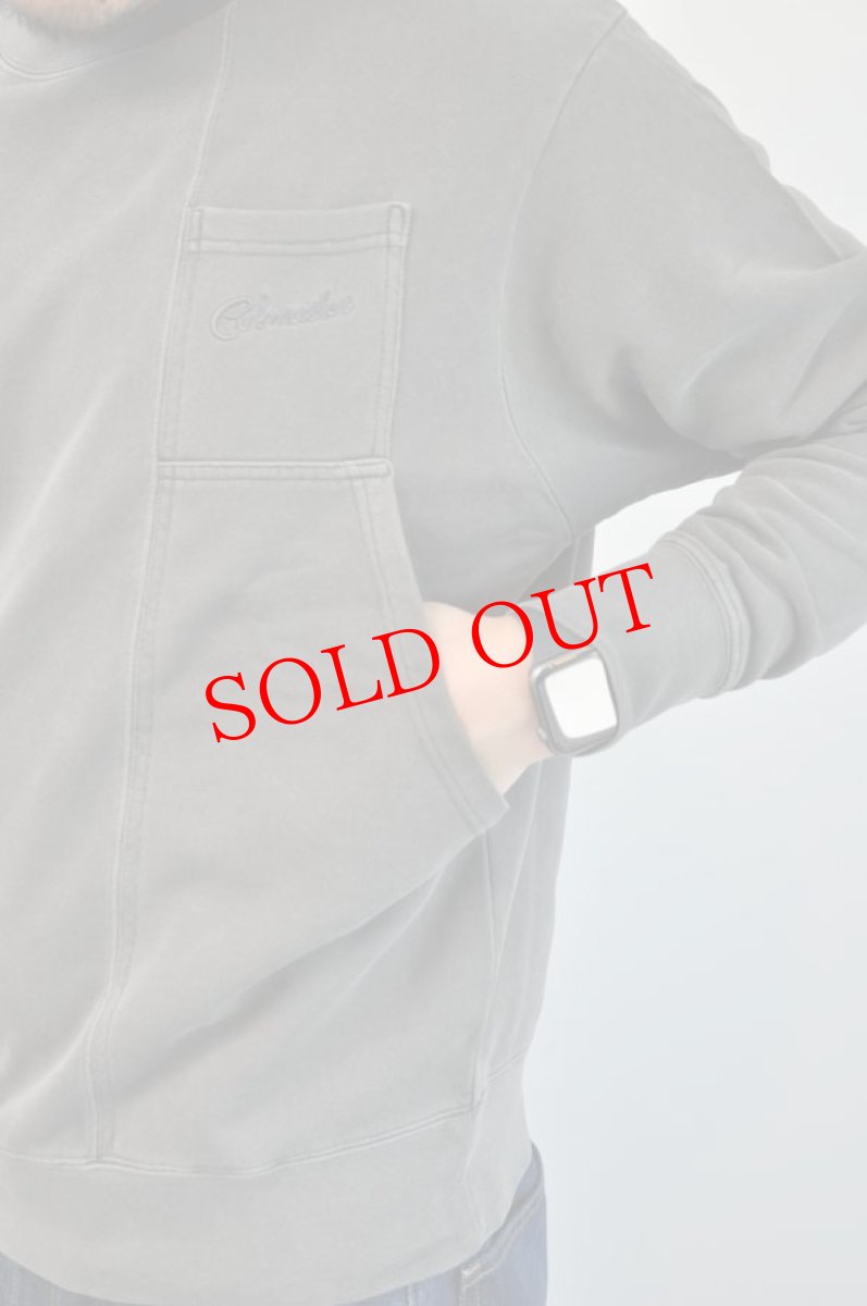 画像2: Cobmaster 裏毛ピグメント染め ラゲッジスウェット ブラック メンズ 人気 通販 (2)