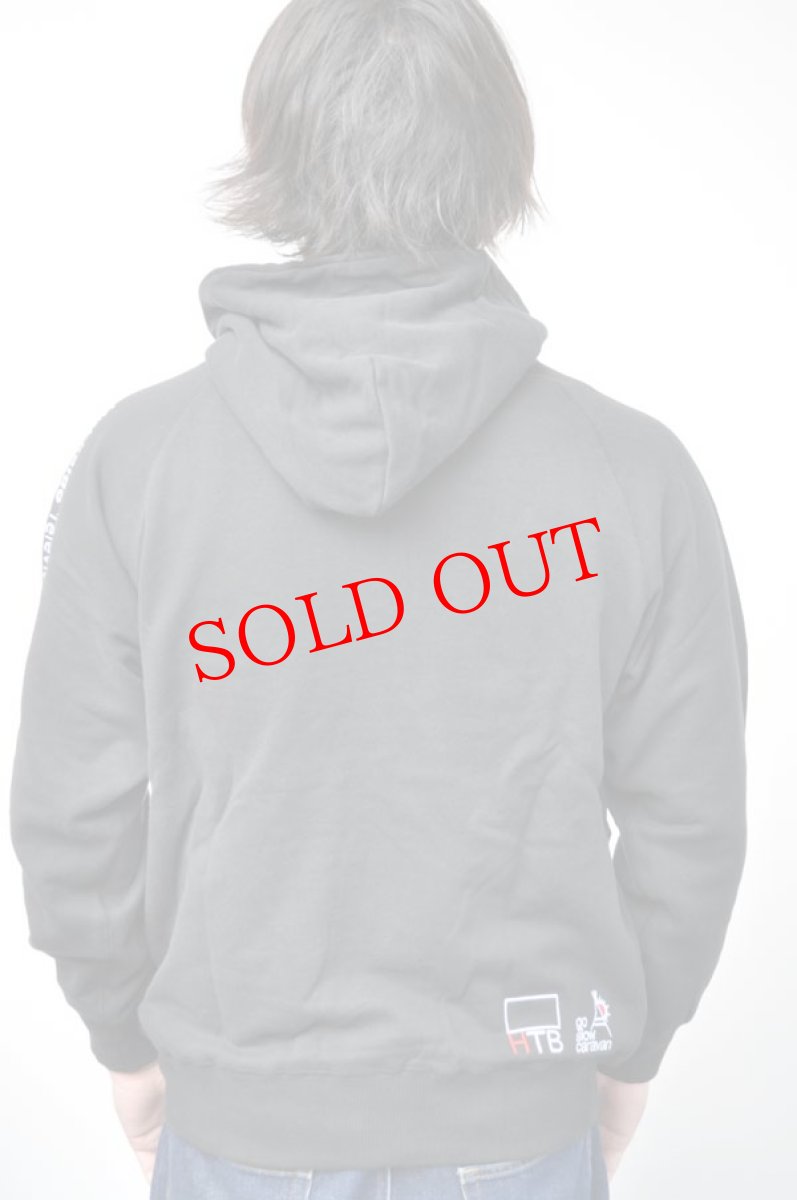 画像7: go slow caravan(ゴースローキャラバン) 空紡糸裏毛 onちゃんクマ プルパーカー ブラック メンズ 人気 通販 (7)