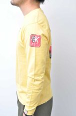 画像5: カミナリ KAMINARI 長袖Tシャツ だるま　CUSTARD　KMLT-229　通販　メンズ　カミナリ族 (5)