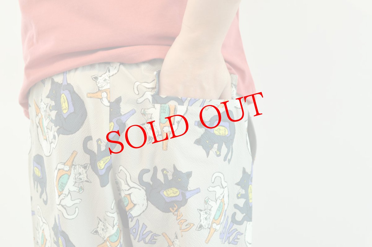 画像8: go slow caravan ストレッチサッカー総柄プリントアンクルパンツ　メンズ　人気　通販 (8)