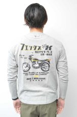 画像1: カミナリ KAMINARI 長袖Tシャツ フェックス　ASH　KMLT-227　通販　メンズ　カミナリ族 (1)