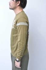 画像5: カミナリ KAMINARI 長袖Tシャツ デートカー　KHAKI　KMLT-230　通販　メンズ　カミナリ族 (5)