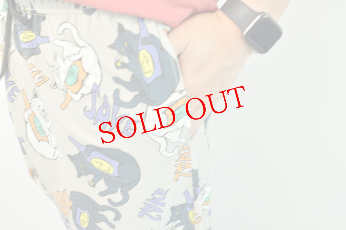 画像6: go slow caravan ストレッチサッカー総柄プリントアンクルパンツ　メンズ　人気　通販 (6)