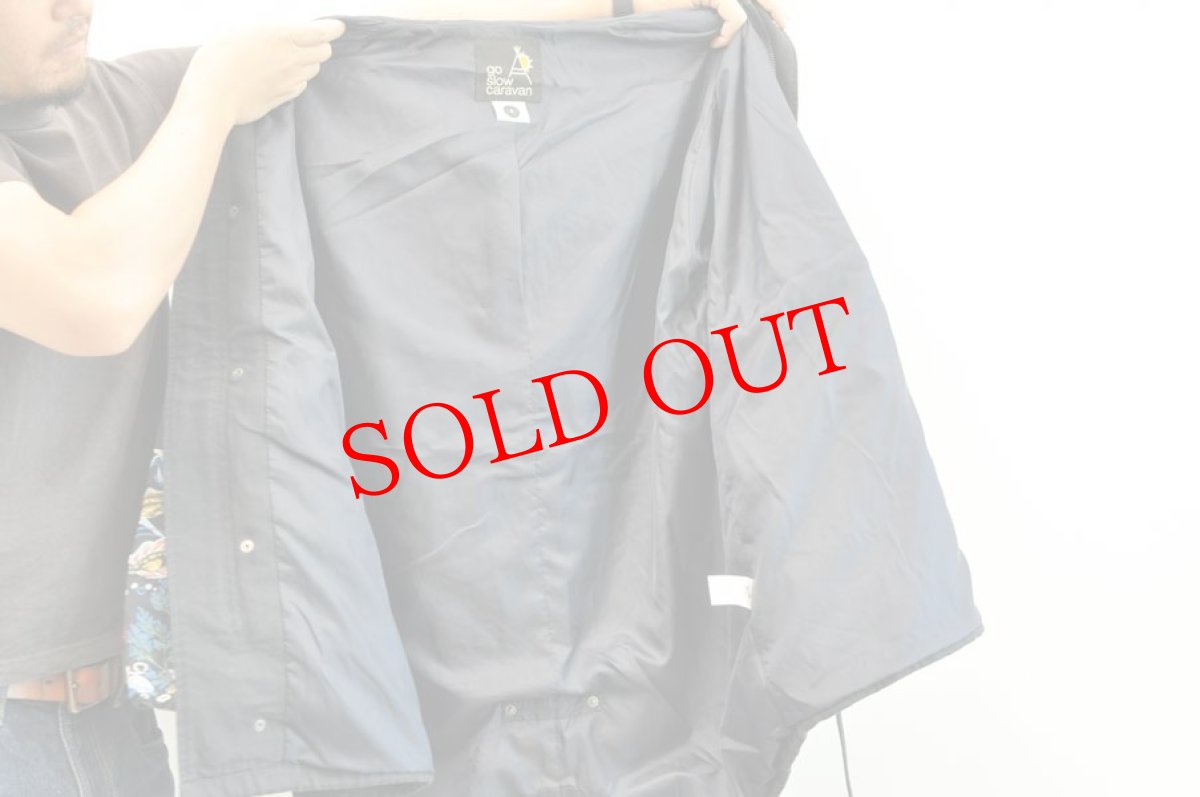 画像11: go slow caravan ライトキャンパス　パネル刺繍モッズコート　NAVY　メンズ　人気　通販 (11)