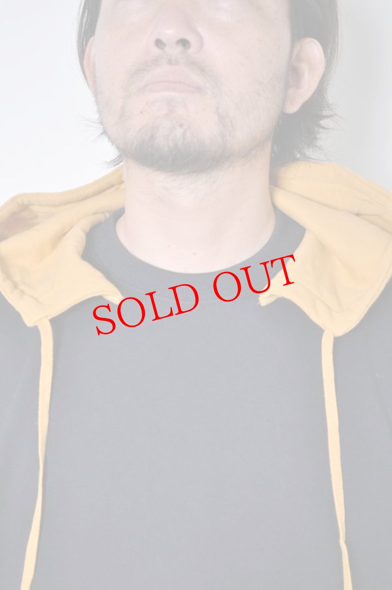 画像2: go slow caravan(ゴースローキャラバン) 空紡糸裏毛 CRAZY バイカラー後付けフーディー メンズ 人気 通販 (2)