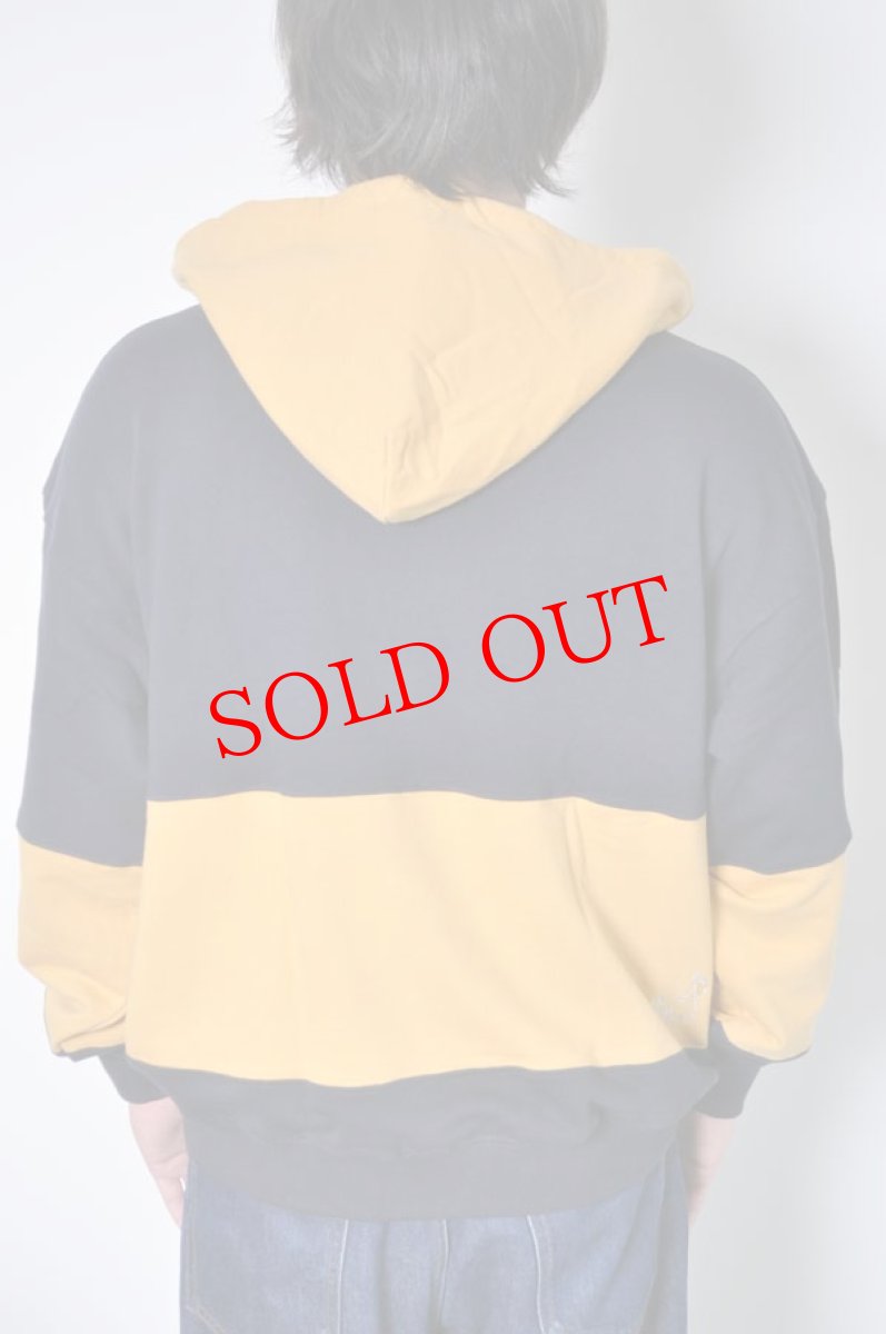 画像5: go slow caravan(ゴースローキャラバン) 空紡糸裏毛 CRAZY バイカラー後付けフーディー メンズ 人気 通販 (5)