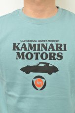 画像3: カミナリ KAMINARI Tシャツ スーパーカー　BLUE.GREEN　KMT-240　通販　メンズ　カミナリ族 (3)