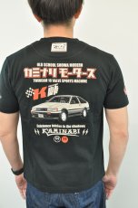 画像1: カミナリ KAMINARI Tシャツ シャドウ　ブラック　KMT-238　通販　メンズ　カミナリ族 (1)