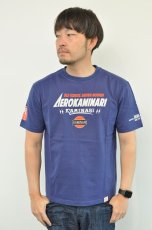 画像2: カミナリ KAMINARI Tシャツ カーチェイス　ブルー　KMT-239　通販　メンズ　カミナリ族 (2)