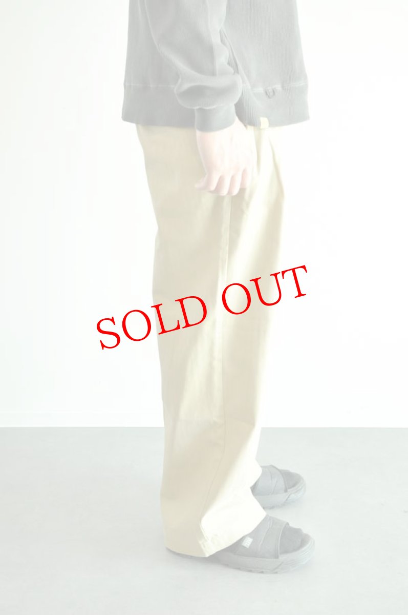 画像4: Cobmaster コットンヘリンボーン2タックチノパンツ　ベージュ　メンズ　人気　通販 (4)