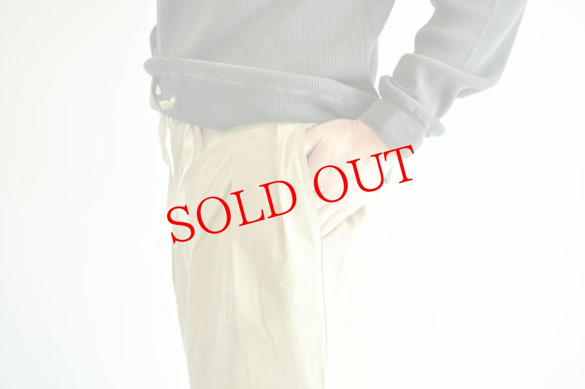 画像6: Cobmaster コットンヘリンボーン2タックチノパンツ　ベージュ　メンズ　人気　通販 (6)