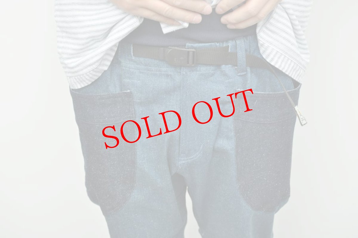 画像5: go slow caravan　ストレッチネップデニム脇ポケイージーパンツ　INDIGO中濃　メンズ　人気　通販 (5)