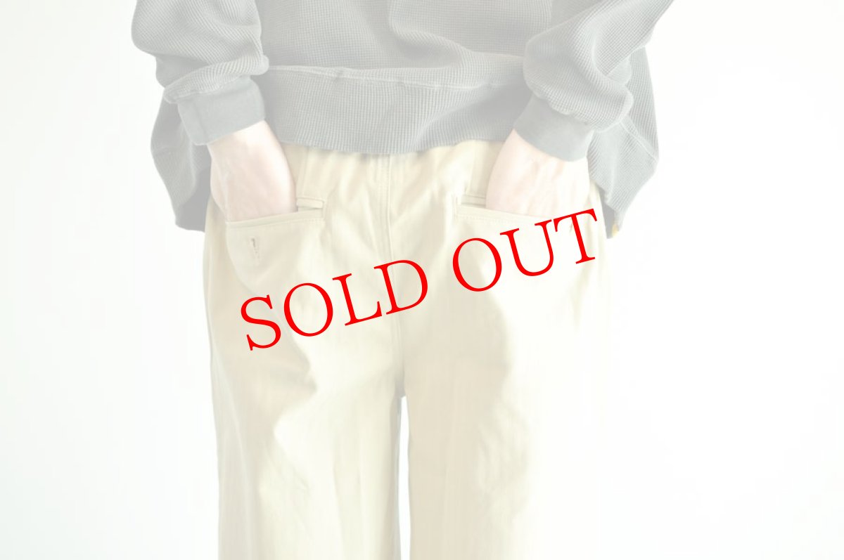 画像8: Cobmaster コットンヘリンボーン2タックチノパンツ　ベージュ　メンズ　人気　通販 (8)