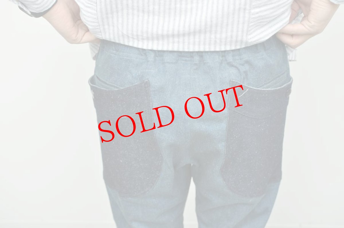 画像8: go slow caravan　ストレッチネップデニム脇ポケイージーパンツ　INDIGO中濃　メンズ　人気　通販 (8)