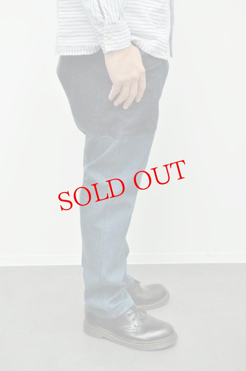 画像4: go slow caravan　ストレッチネップデニム脇ポケイージーパンツ　INDIGO中濃　メンズ　人気　通販 (4)