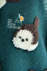 画像3: go slow caravan(ゴースローキャラバン) オリジナルジャガードボアステンカラーコンチョコート シマエナガ　レディース 人気 通販 (3)