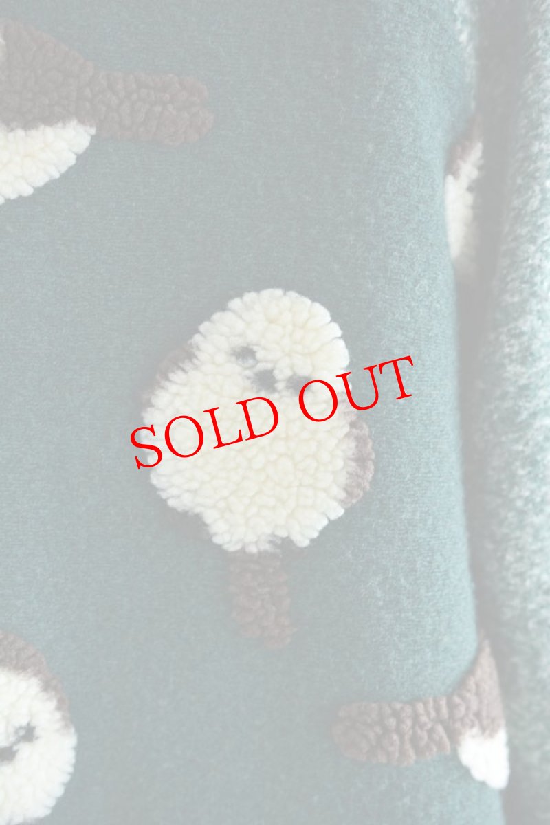 画像8: go slow caravan(ゴースローキャラバン) オリジナルジャガードボアステンカラーコンチョコート シマエナガ　レディース 人気 通販 (8)