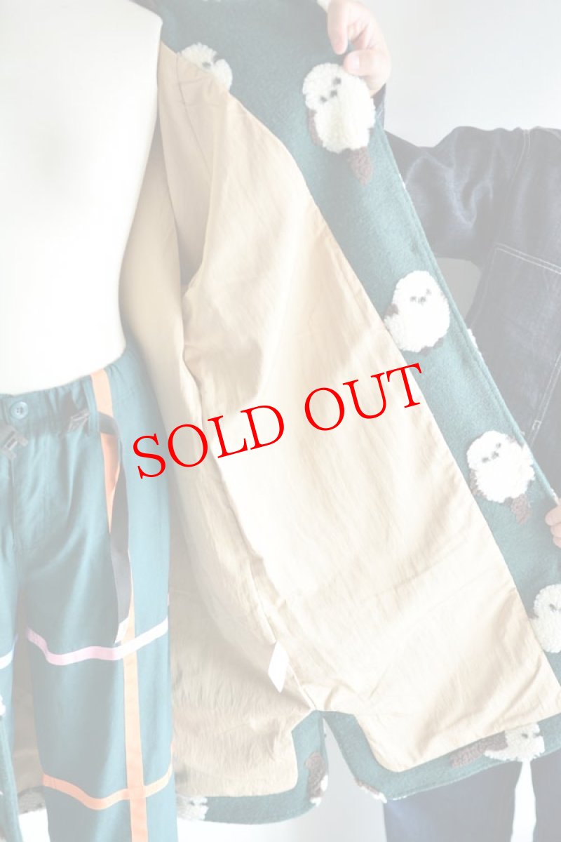 画像11: go slow caravan(ゴースローキャラバン) オリジナルジャガードボアステンカラーコンチョコート シマエナガ　レディース 人気 通販 (11)