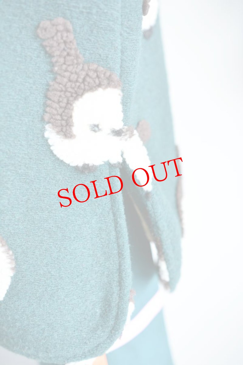 画像5: go slow caravan(ゴースローキャラバン) オリジナルジャガードボアステンカラーコンチョコート シマエナガ　レディース 人気 通販 (5)