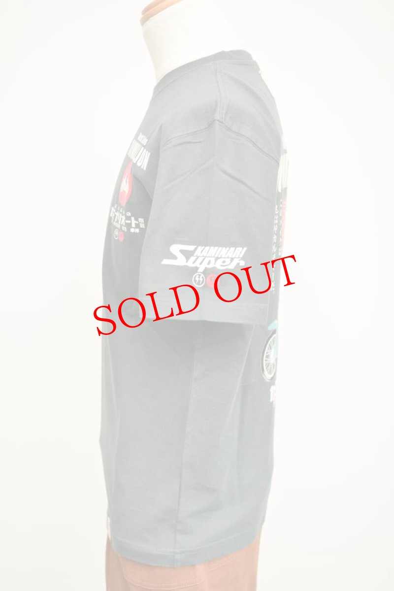 画像9: カミナリ KAMINARI 半袖Tシャツ 1億台 NAVY KMT-250 通販 メンズ カミナリ族 (9)