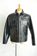 画像1: Y'2 LEATHER INDIGO HORSE Model 60'S DENIM ZIP JACKET IB-161メンズ 人気 通販 (1)