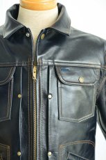 画像3: Y'2 LEATHER INDIGO HORSE Model 60'S DENIM ZIP JACKET IB-161メンズ 人気 通販 (3)