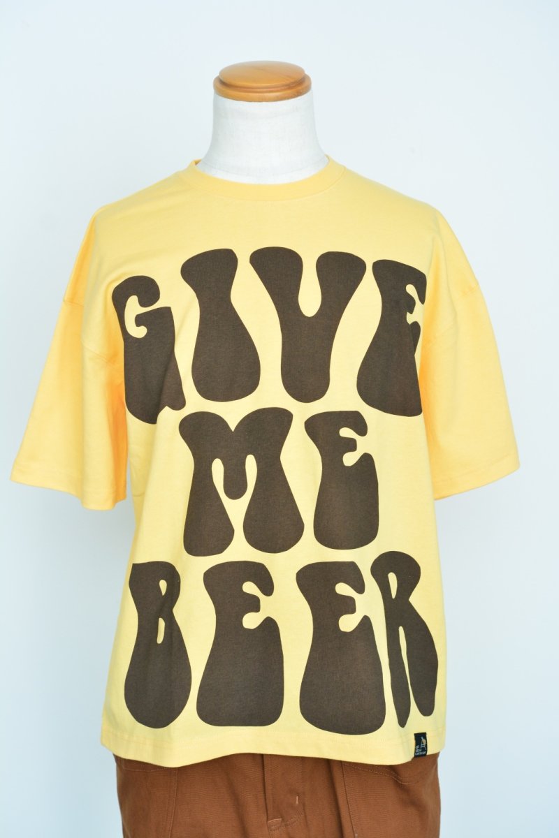 画像2: go slow caravan USAコットン　GIVE ME BEER! ゆったりT　ゴースローキャラバン　通販 (2)