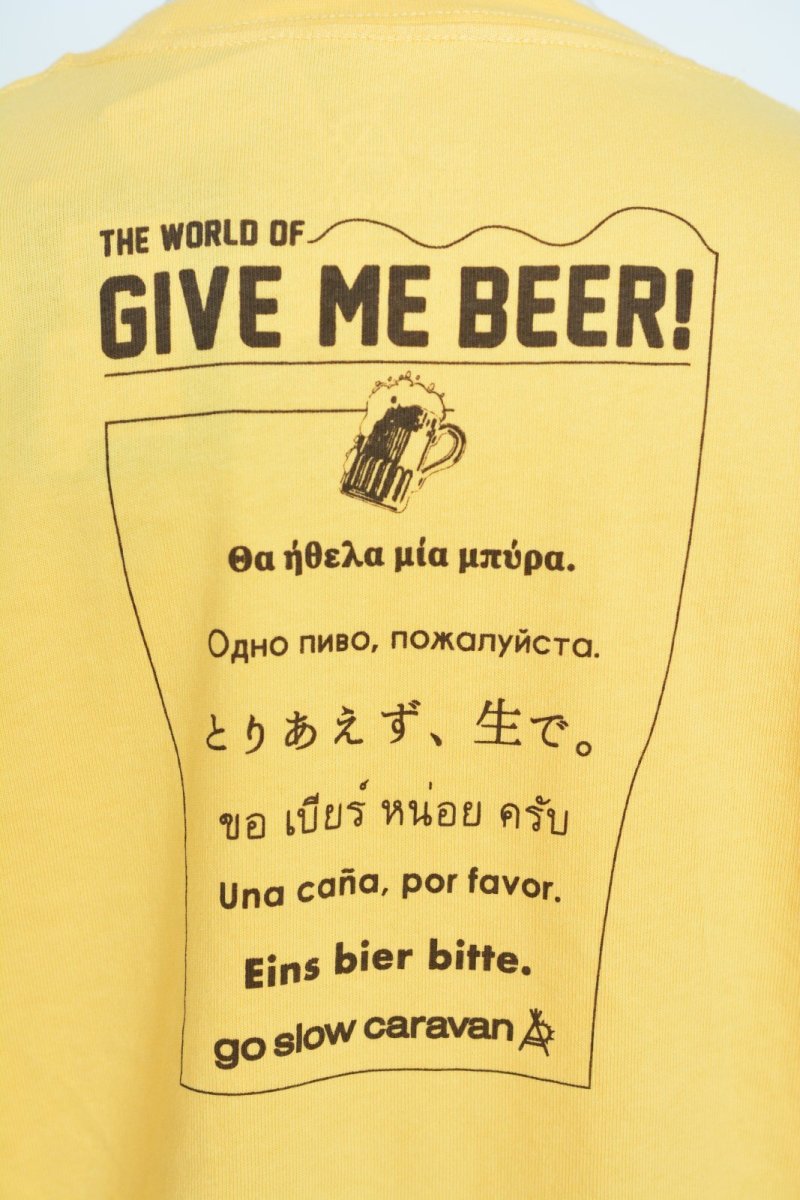 画像5: go slow caravan USAコットン　GIVE ME BEER! ゆったりT　ゴースローキャラバン　通販 (5)