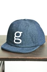 画像1: go slow caravan gワッペンデニムショートバイザーキャップ INDIGO 濃 メンズ レディース 人気 通販 (1)