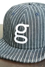 画像2: go slow caravan gワッペンデニムショートバイザーキャップ ヒッコリー メンズ レディース 人気 通販 (2)