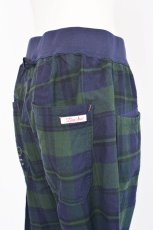 画像7: LIME ストレッチ布帛 ウエストリブパンツ ブラックウォッチ レディース 人気 通販 (7)