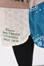 画像6: LIME 26/-天竺ロゴ総柄プリント 裾シャツ風タンクトップ ベージュ レディース 人気 通販 (6)
