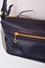 画像3: Y'2 LEATHER HORSE HIDE SHOULDER BAG BG-02 インディゴ　小物　バッグ (3)