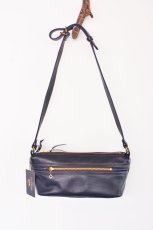 画像1: Y'2 LEATHER HORSE HIDE SHOULDER BAG BG-02 インディゴ　小物　バッグ (1)