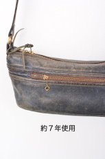 画像14: Y'2 LEATHER HORSE HIDE SHOULDER BAG BG-02 インディゴ　小物　バッグ (14)