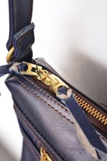 画像4: Y'2 LEATHER HORSE HIDE SHOULDER BAG BG-02 インディゴ　小物　バッグ (4)