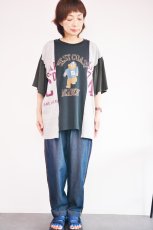 画像5: LIME MIX天竺 袖フリル切替Tシャツ レディース 人気 通販 (5)