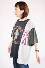 画像4: LIME MIX天竺 袖フリル切替Tシャツ レディース 人気 通販 (4)