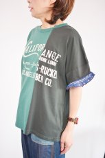 画像2: LIME MIX袖フリル リメイク風プルオーバー グリーン レディース 人気 通販 (2)