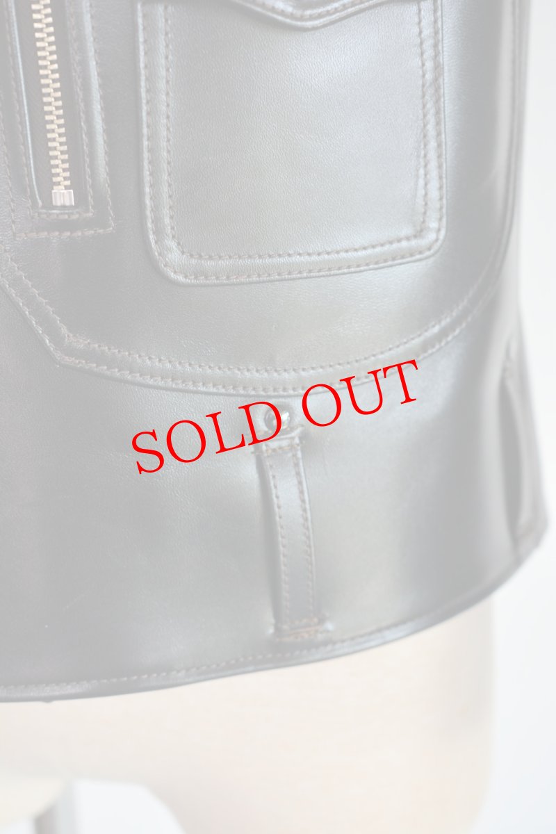 画像3: Y'2 LEATHER (ワイツーレザー) VINTAGE HORSE D-POCKET DOUBLE RIDERS HR-55 メンズ　人気　通販 (3)