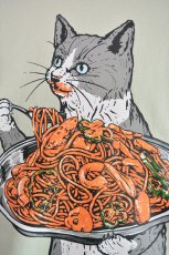 画像3: go slow caravan 超ヘビーUSA/C ナポリタンネコ ロングスリーブTEE　 メンズ　人気　通販 (3)