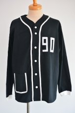 画像1: go slow caravan（ゴースローキャラバン） 超ヘビーUSA/C ナンバーBB ロングスリーブTEE ベースボールシャツ　 メンズ　人気　通販 (1)