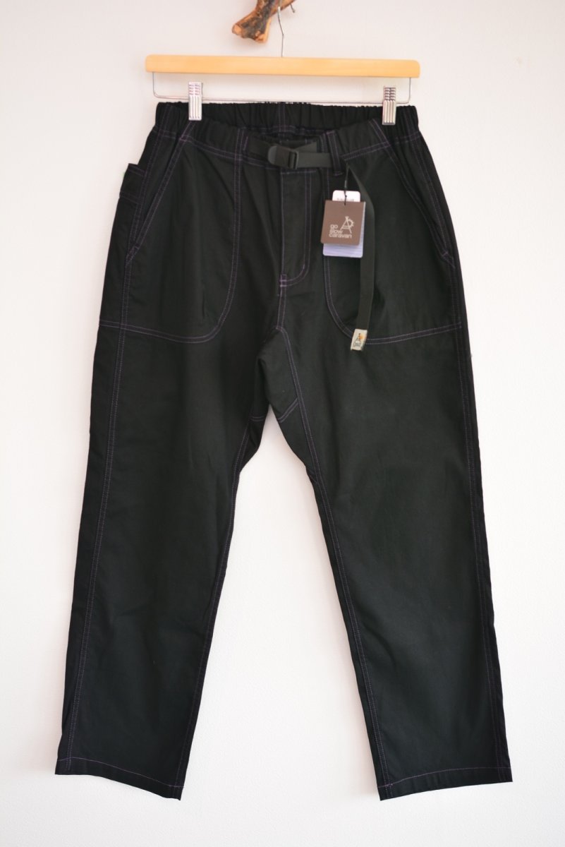 画像1: go slow caravan ストレッチキャンバスベイカーパンツメンズ レディース 人気 通販 (1)