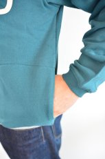 画像5: go slow caravan 空紡糸裏毛 ゆったりカーディガン BLUE GREEN メンズ 人気 通販 (5)