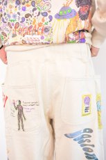 画像7: go slow caravan 空紡糸裏毛 落描きMIX TRAパンツ メンズ 人気 通販 (7)